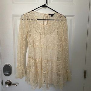 Cream Lace Blouse